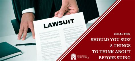 Should You Sue 8 Things To Think About Before Suing