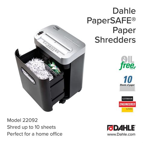 Shredding At Your Fingertips Dahle Papersafe Shredders Offer Compact