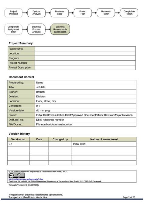 Simple Business Requirement Document Template 40 Simple Business