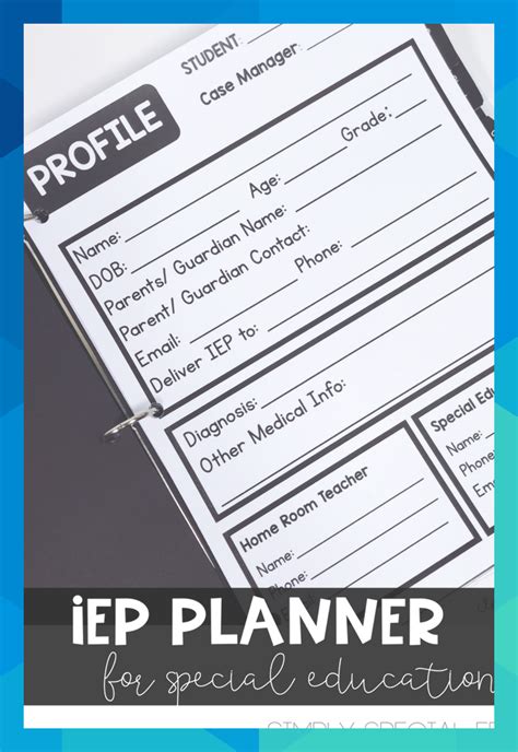 Simple Iep Planner Plan For Writing Ieps Communication With Parents