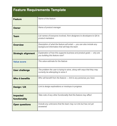 Simple Prd Template