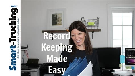 Simple Record Keeping Tips For Truck Drivers Youtube