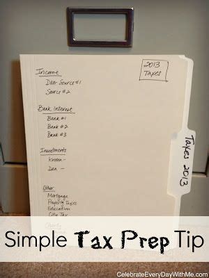 Simple Tax Prep Tip To Make Collecting All The Needed Papers Easier