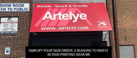 Simplify Your Sign Order 5 Reasons To Invest In Sign Printing Near Me