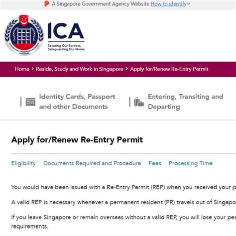 Singapore Pr Renewal Requirements Steps To Renew Rep