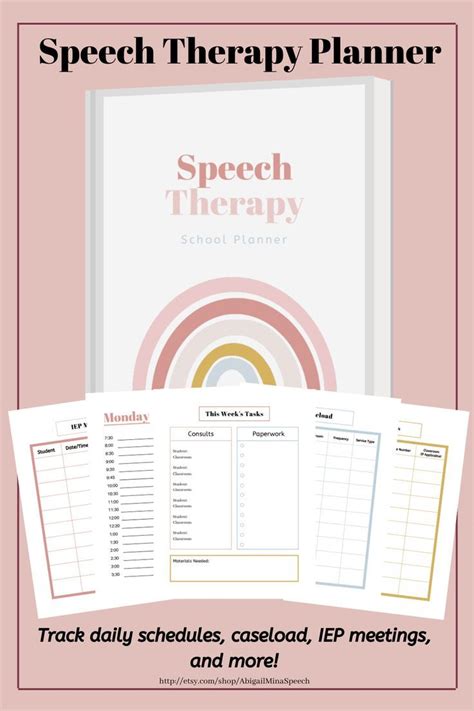 Slp Iep Guide Speech Therapy Planner Iep Planner School Speech Planner