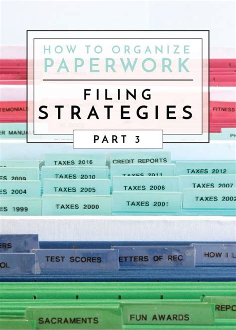 Smart Paper Filing Strategies For Organizing Paperwork