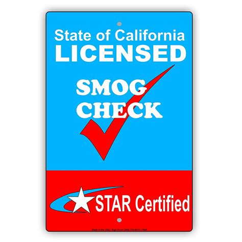 Smog Check Star Certified Label Qcpsigns