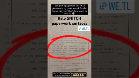 Snitch Paperwork Part1 Youtube