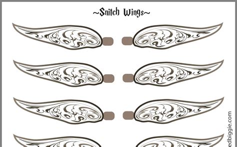 Snitch Wings Printable