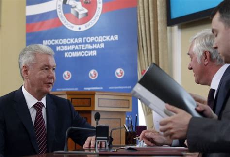 Sobyanin Submits Paperwork For Mayoral Bid