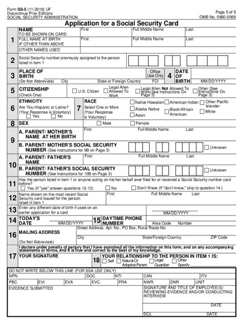 Social Security Card Application 2019 2024 Form Fill Out And Sign