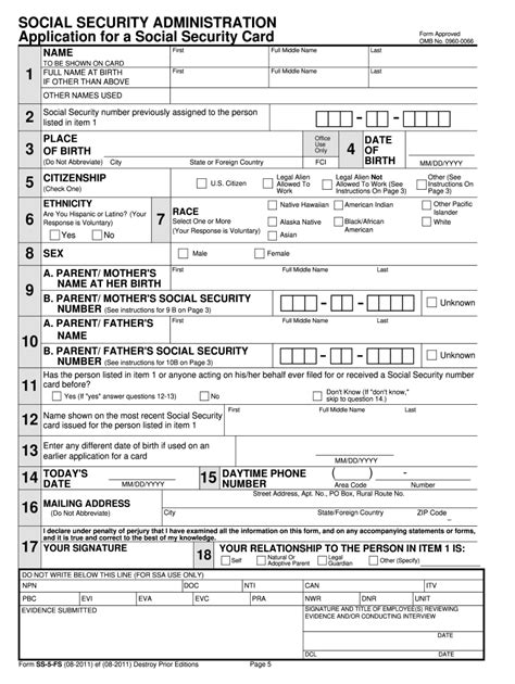 Social Security Form Fill Out Sign Online Dochub