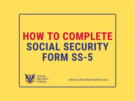 Social Security Form Ss 5 Complete Guide 2021 Social Security Portal