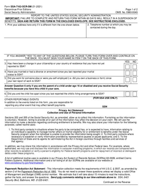 Social Security Form Ssa 623 Fill Out Sign Online Dochub