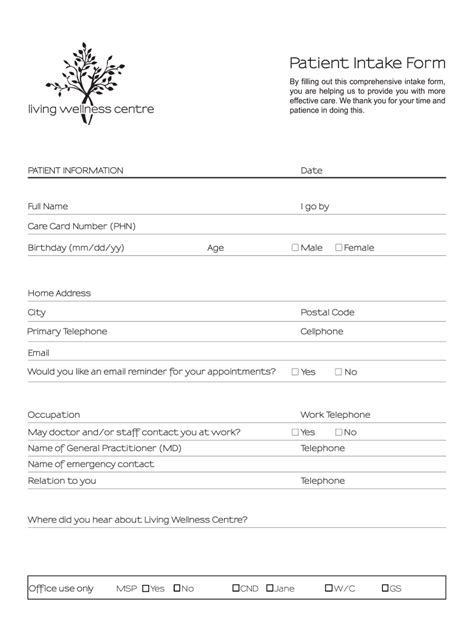 Social Work Intake Form Template Fill Out And Sign Fill Out Sign