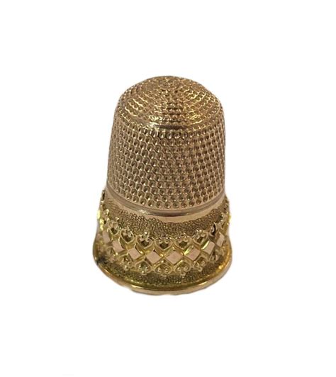 Sold At Auction An Early 20Th Century 9Ct Gold Thimble