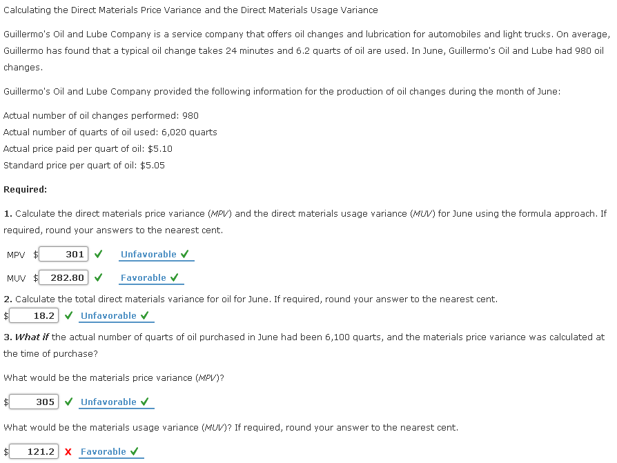 Solved Calculating The Direct Materials Price Variance And Chegg Com