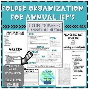 Special Education Forms Iep Organization By Cultivating Exceptional Minds