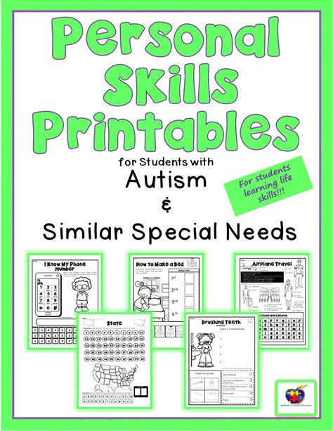 Special Education Printable Worksheets For Special Needs Stu