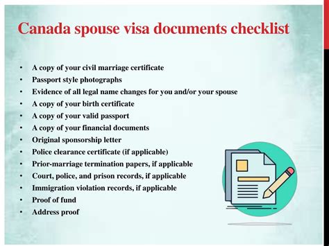 Spouse Visa Document Requirements For Canada 2022