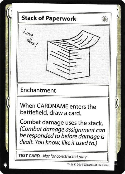 Stack Of Paperwork Magic The Gathering Mtg Card