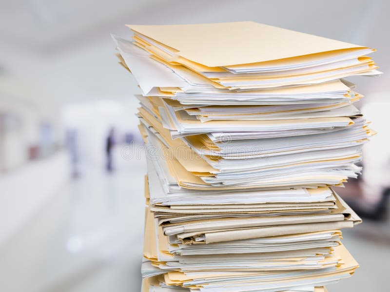 Stack Paperwork Paper Stock Photo Image 56649950