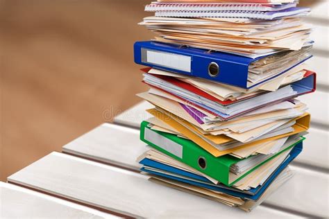 Stack Paperwork Paper Stock Photo Image Of Business 56649950