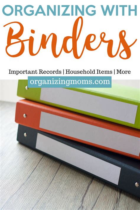 Start A System For And In Your Binders Organizing Paperwork Clutter