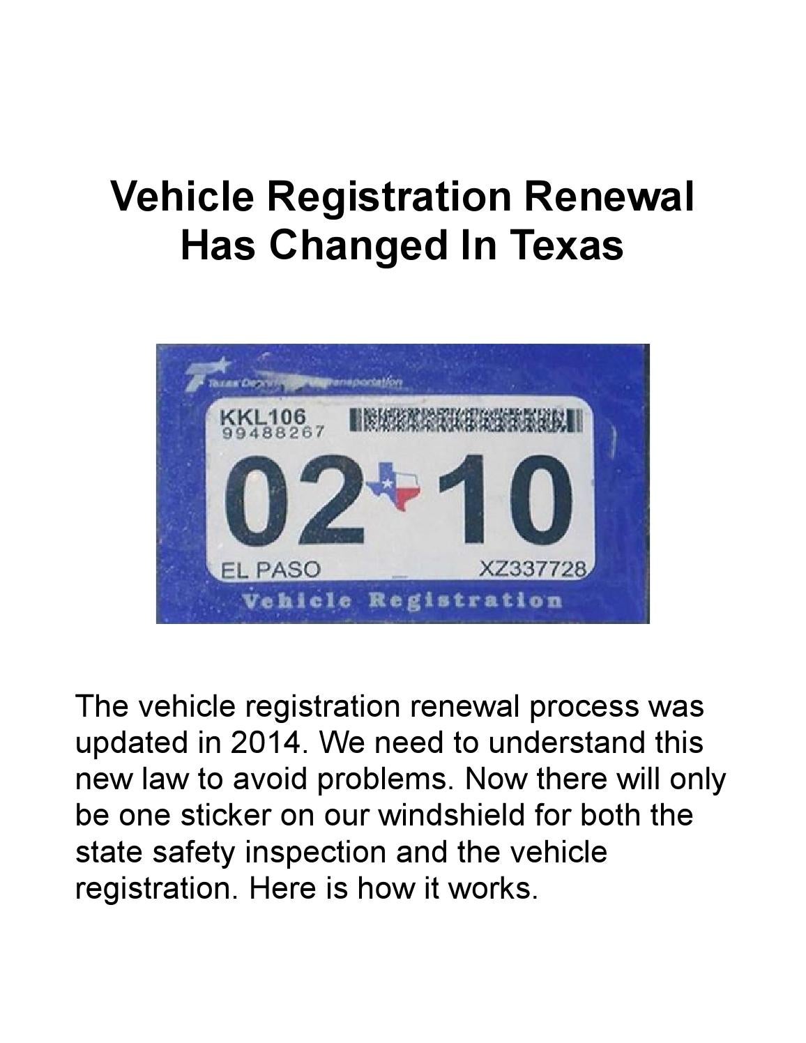 State Of Texas Registration Renewal 2024 Cost Dulcia Nonnah