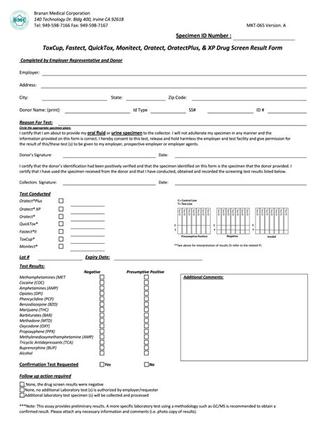 Std Results Template