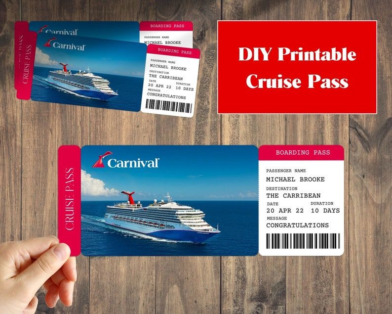 Stealth Change To Boarding Pass Carnival Cruise Lines Cruise Critic