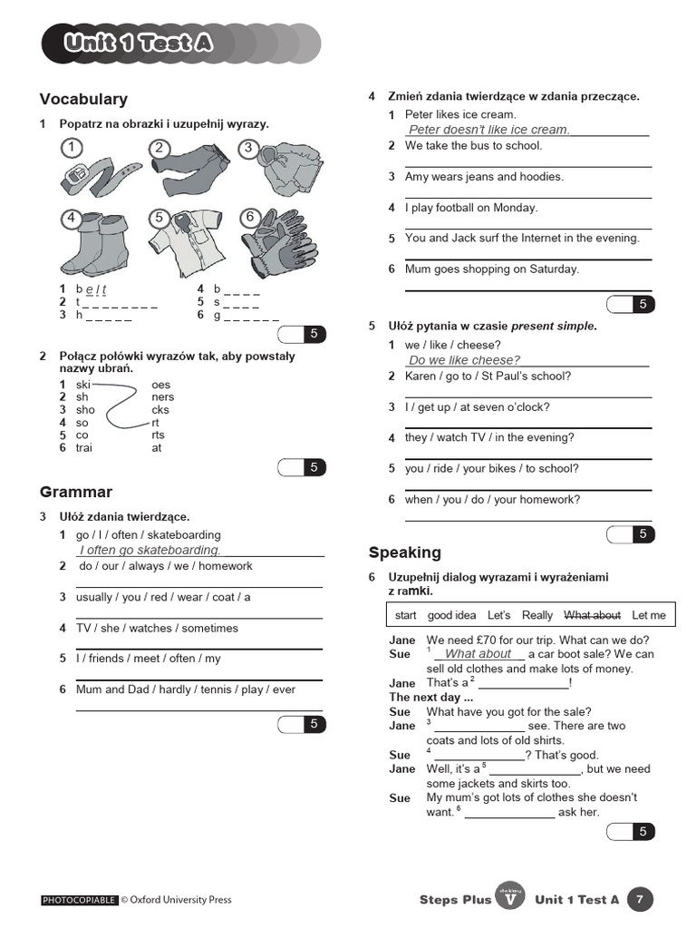 Steps Plus 5 Unit 4 Interactive Worksheet Interactive Workbook Worksheets