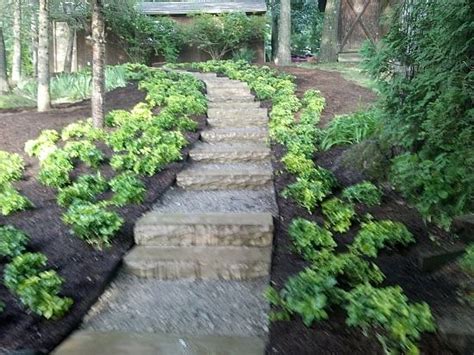 Stone Steps In Southeast Michigan Walkways Paths Stone Steps Garden Gates Southeast Stepping