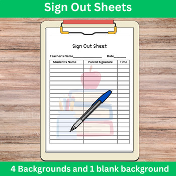 Streamline Attendance Tracking Creative Class Sign Out Sheets Tpt