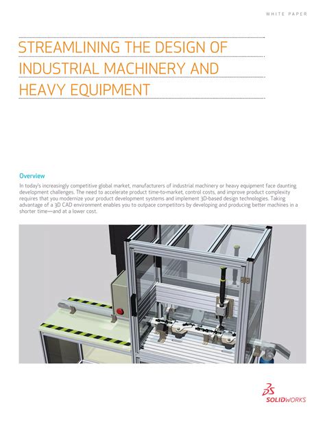 Streamlining The Design Of Industrial Machinery And Heavy Equipment Pdf