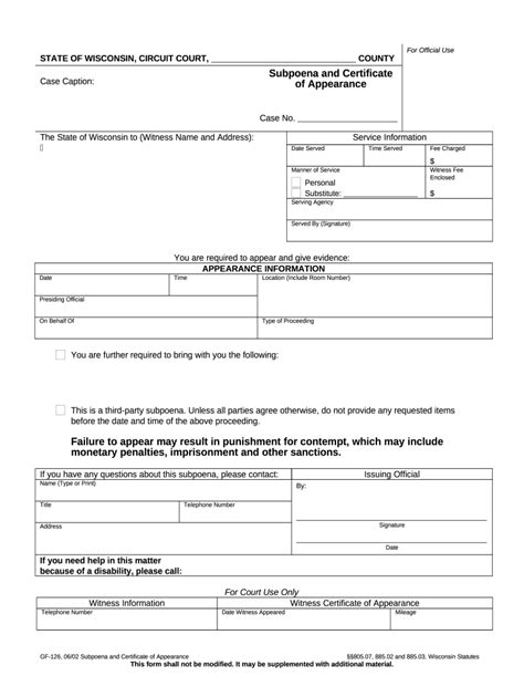 Subpoena Fill Out Sign Online Dochub