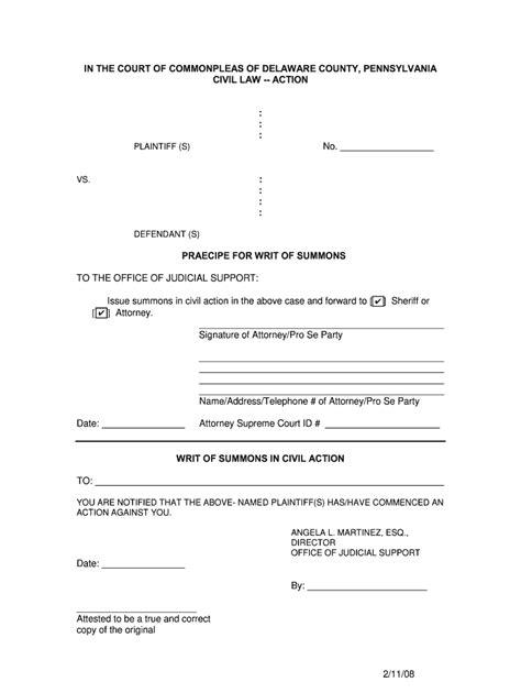 Summons Sample Fill Out Sign Online Dochub