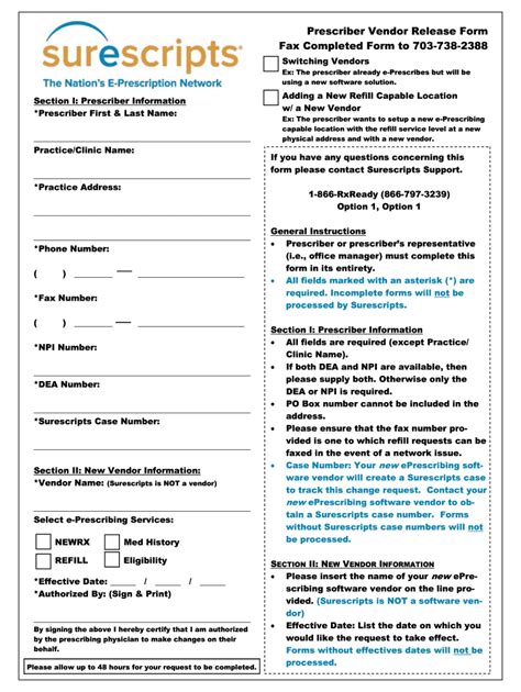 Surescripts Prior Auth Printable Form Printable Forms Free Online