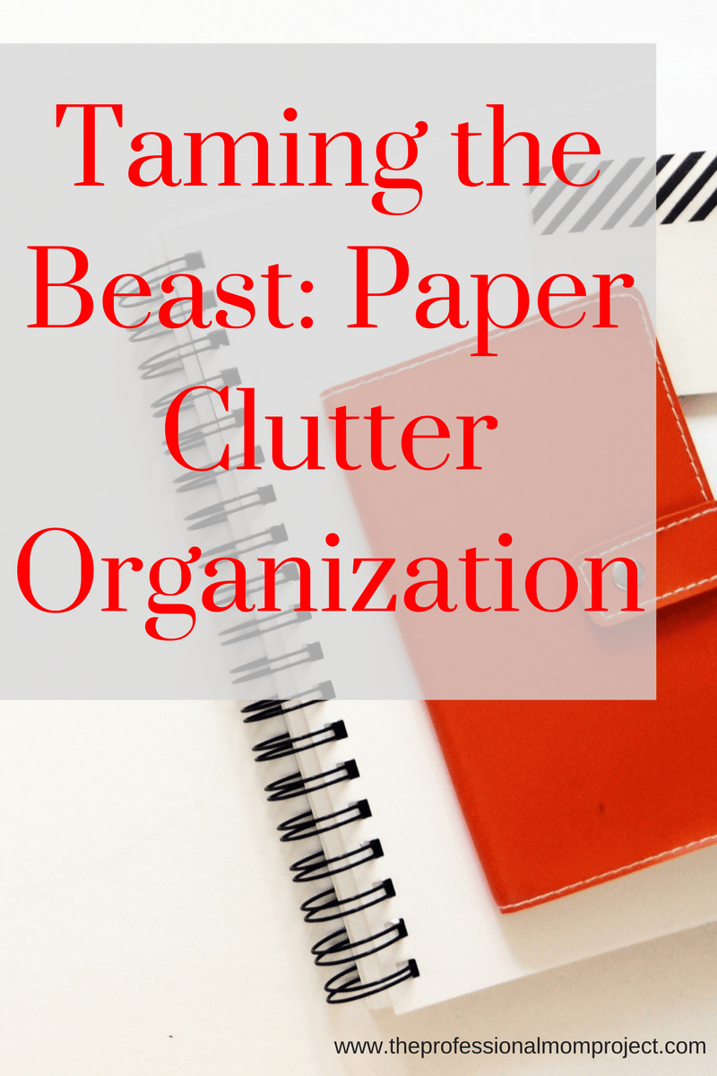 Taming The Beast Paper Clutter Organization Tips