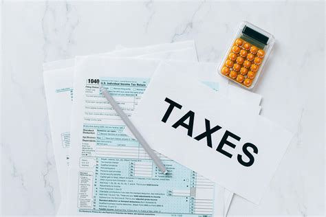 Tax Documents On The Table Free Stock Photo