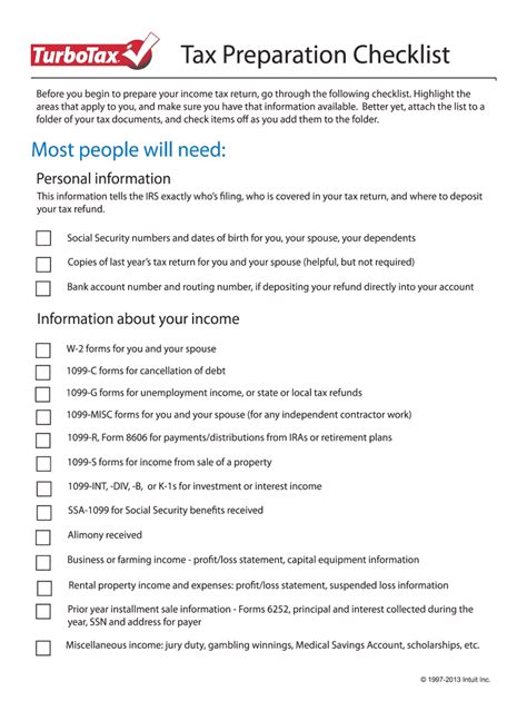 Tax Preparation Checklist Pdf Complete With Ease Airslate Signnow