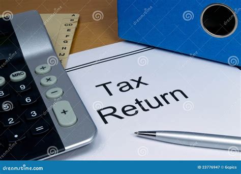 Tax Return Papers Stock Image Image Of Taxes Forms 23776947