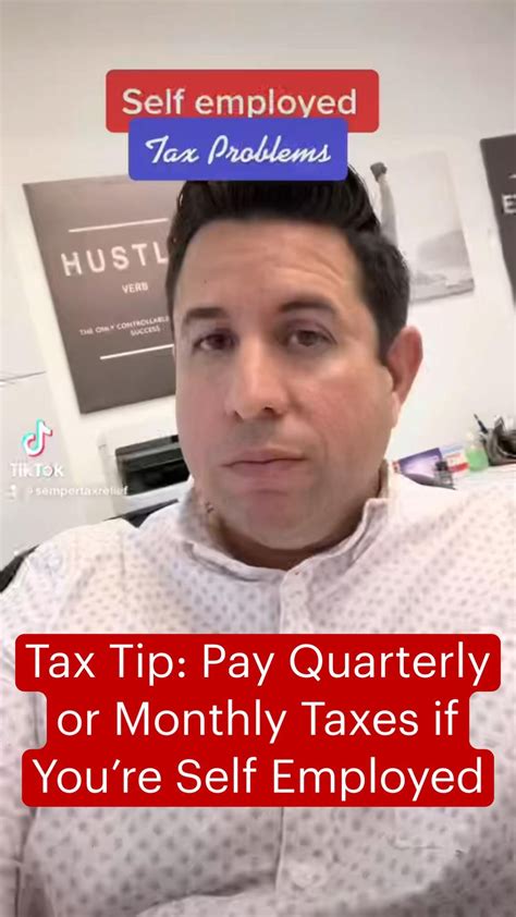 Tax Tip Pay Quarterly Or Monthly Taxes If You Re Self Employed Tax Help