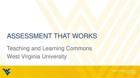 Teaching And Learning Commons West Virginia University Ppt Download