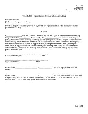 Template Signed Consent In A Research Setting Doc Template Pdffiller