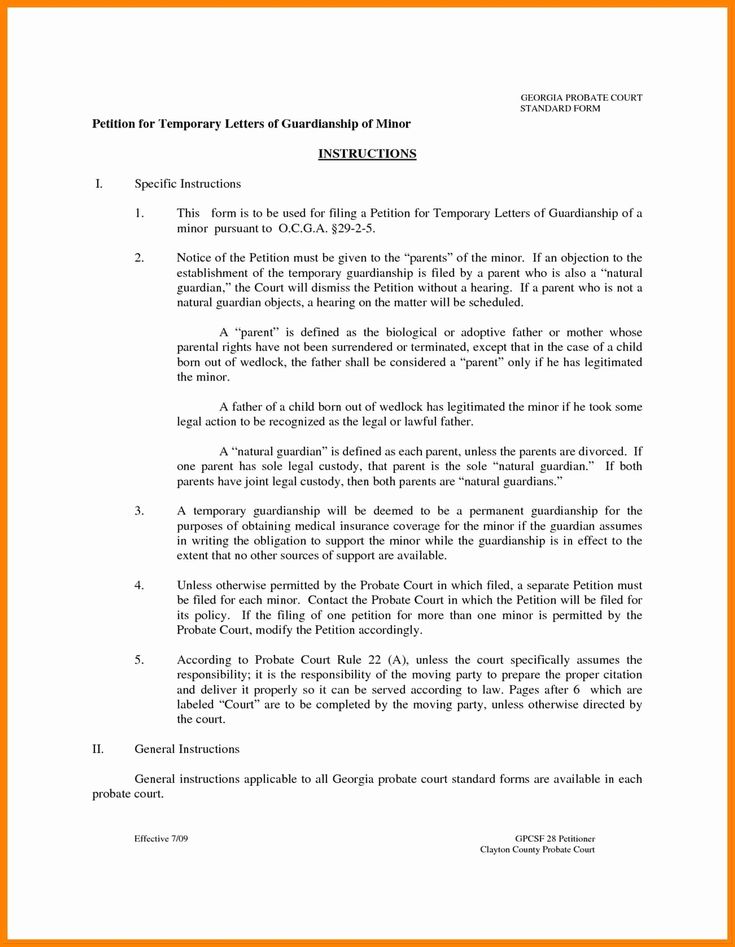 Temporary Custody Letter Template Examples Letter Template Collection