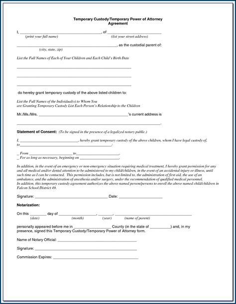 Temporary Custody Of Grandchildren Form Form Resume Examples A6ynaoj9bg