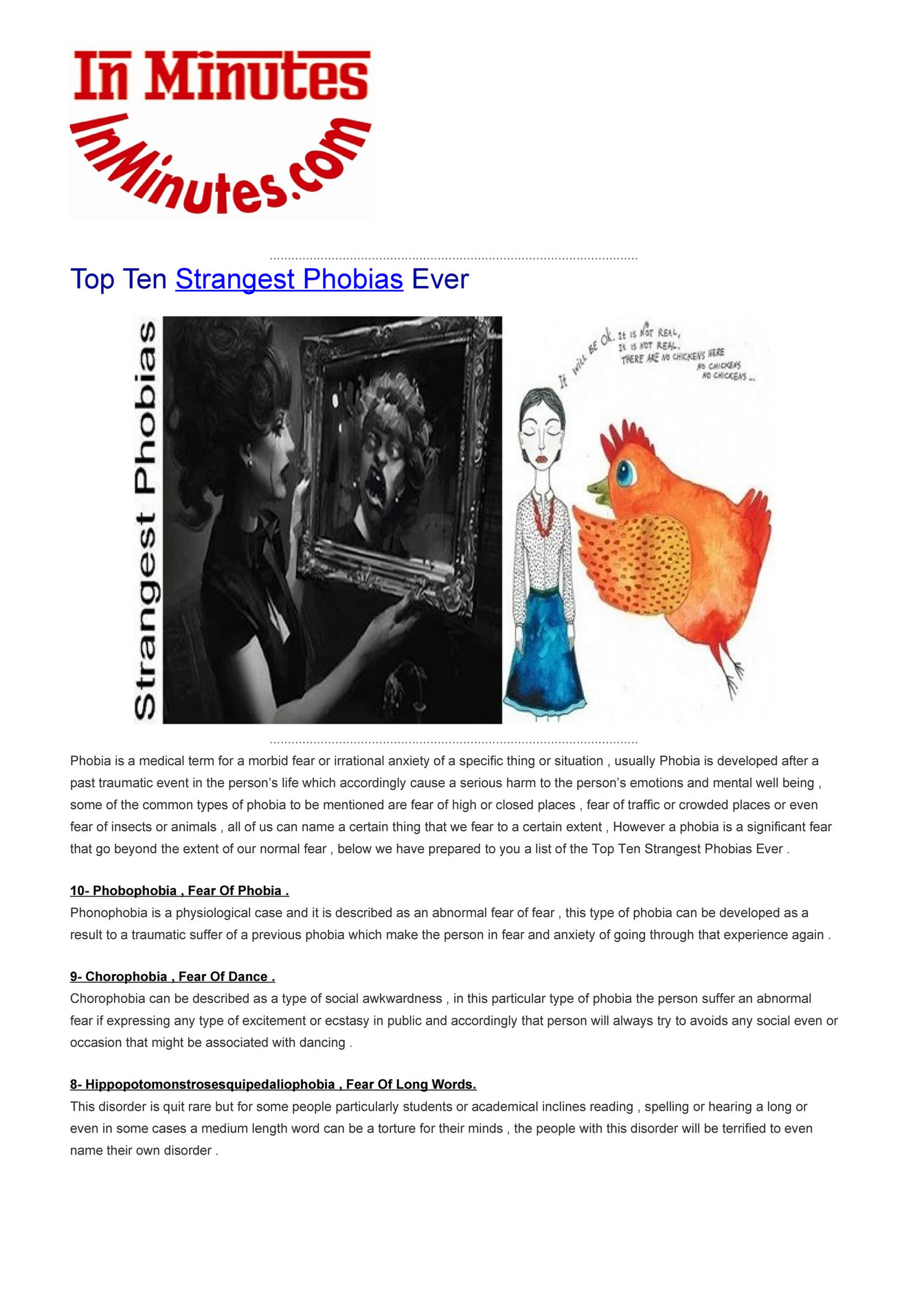 Ten Of The Strangest Phobias Hubpages