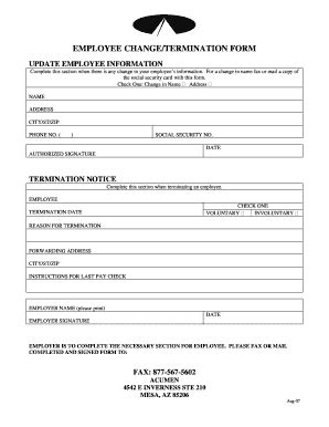 Termination Paperwork Template Hq Printable Documents